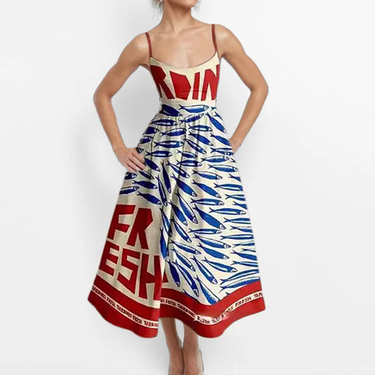 Graphic Print Dress