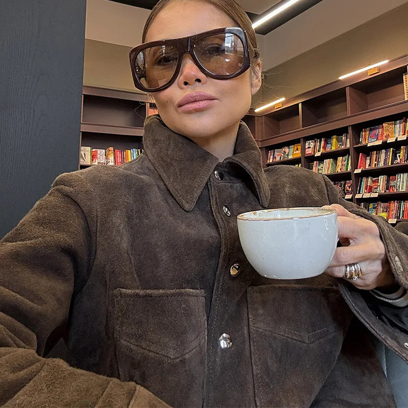 Retro Brown Suede Jackets