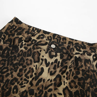 Leopard Print Jogger Pants