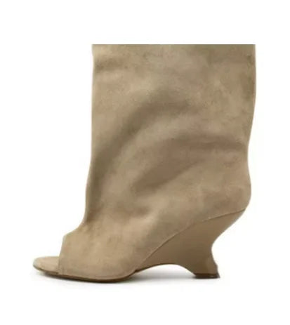 Peep Toe  Boots