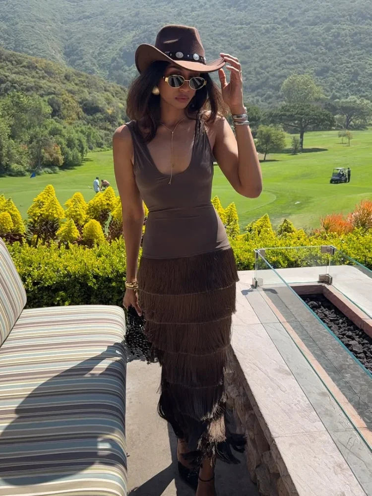 Bloom Tassel Dress