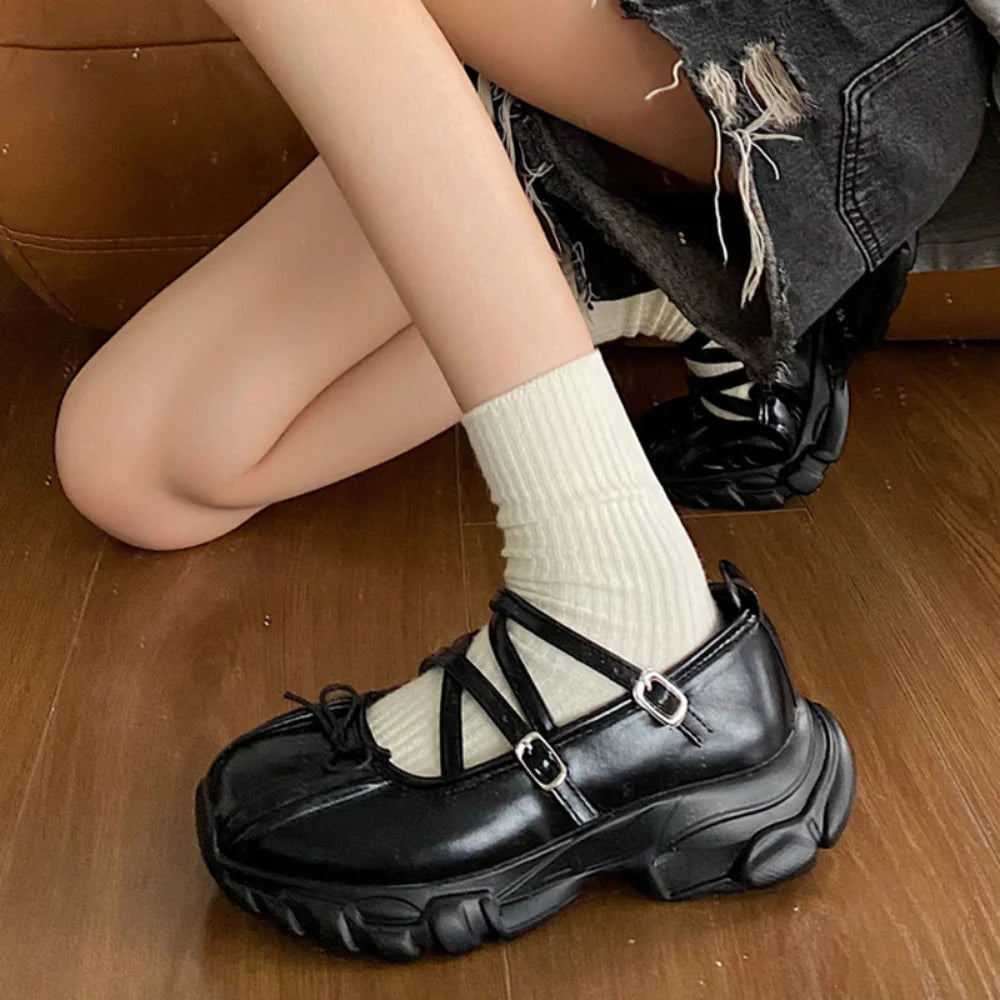 Mary Jane Sneakers Shoes