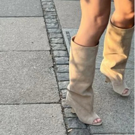 Peep Toe  Boots
