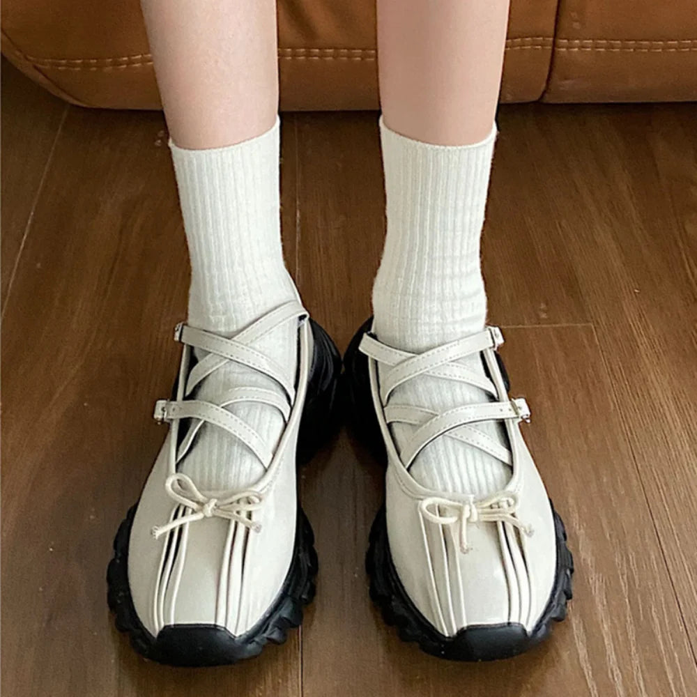 Mary Jane Sneakers Shoes