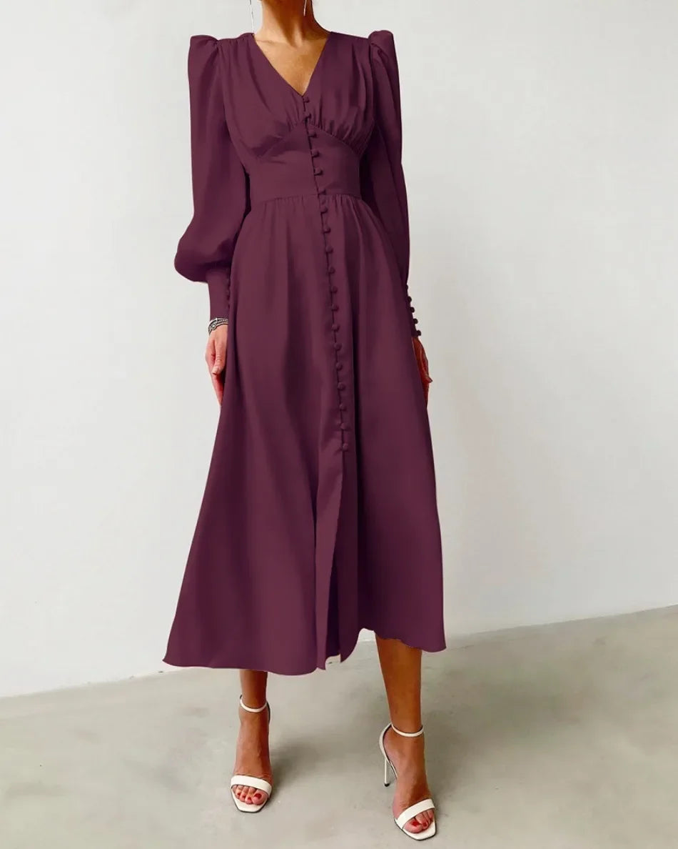 Khalesia Single Breasted  Dress
