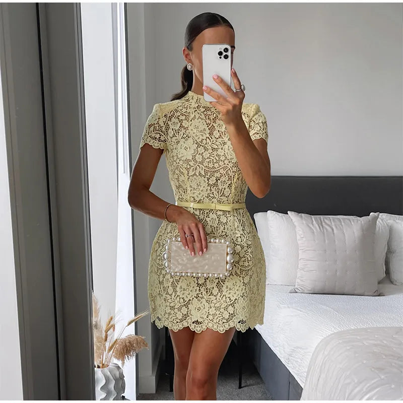 Triz Chic Butter Yellow Dress