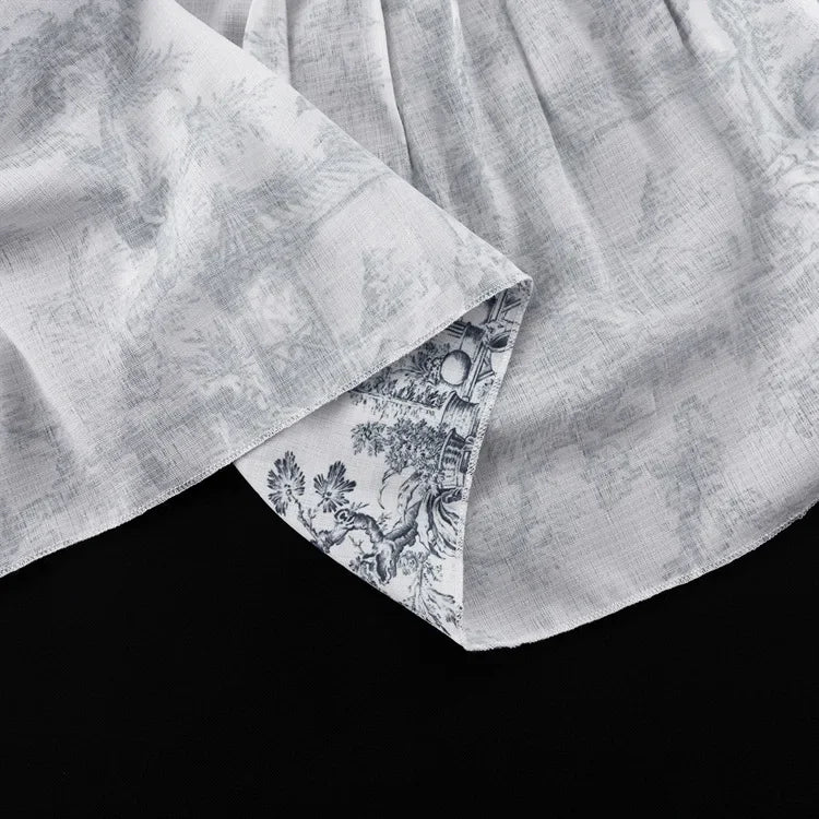 Marta Printed Mini Dress with Long Sleeve Slim Mini Dress