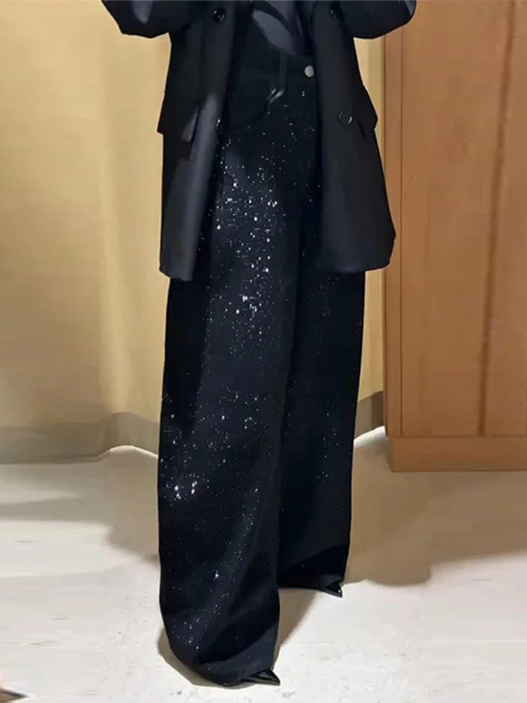 Shiny Rhinestone  Jeans