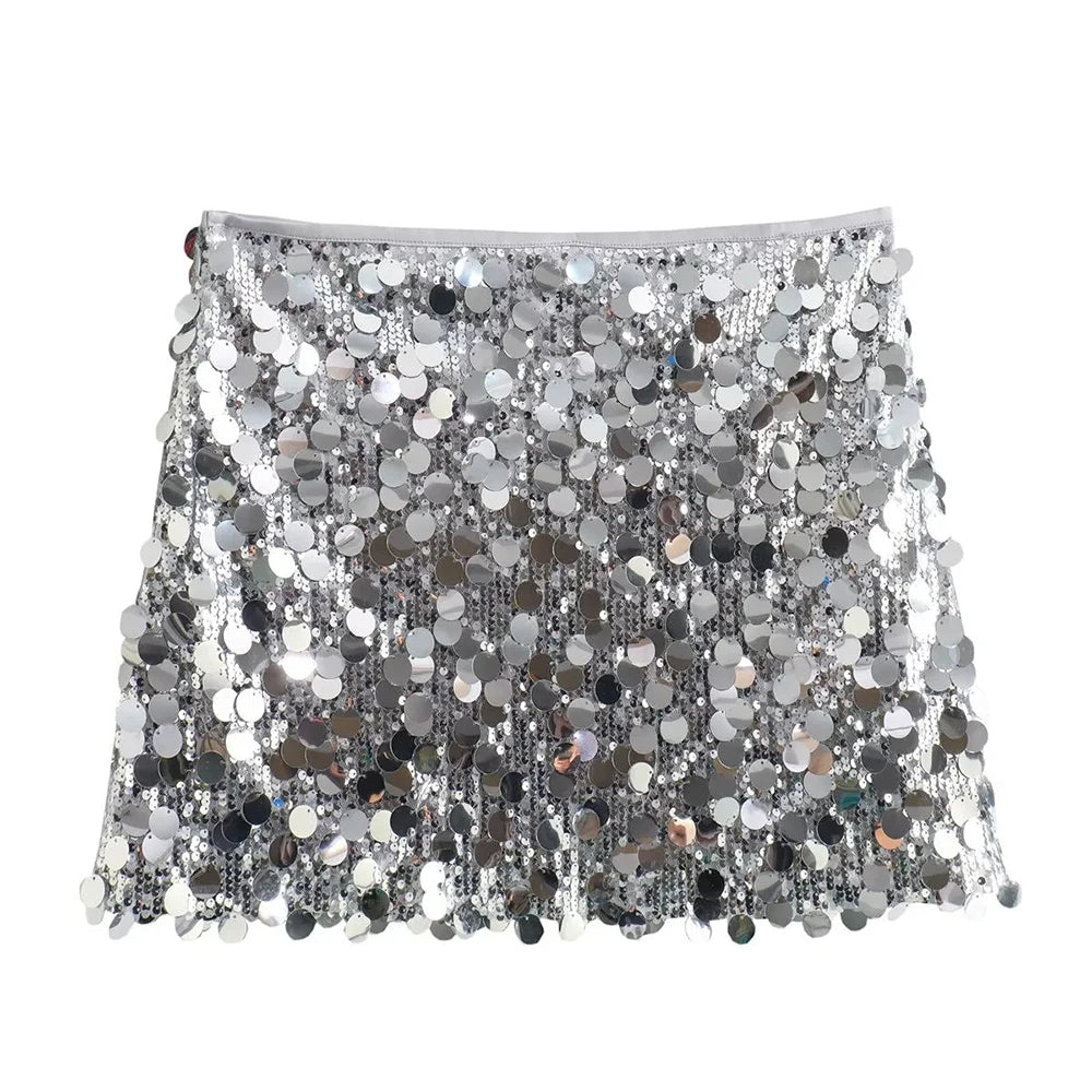 Short Sequins Skirt