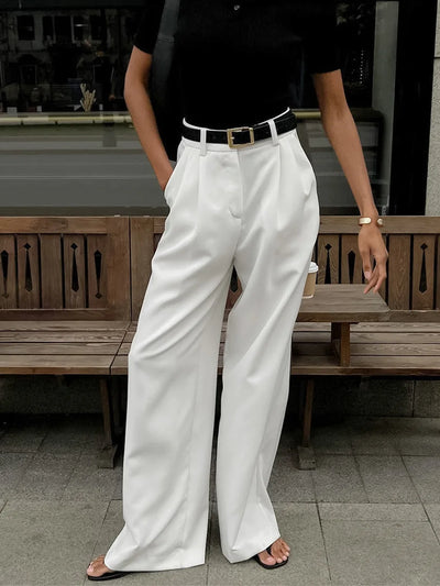 White Loose Pants