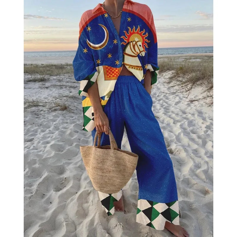 Alan Print Two Piece Set