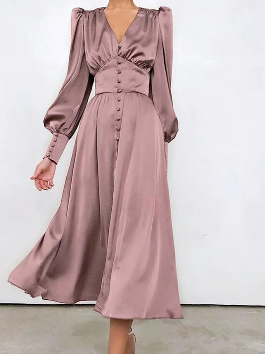 Khalesia Single Breasted  Dress