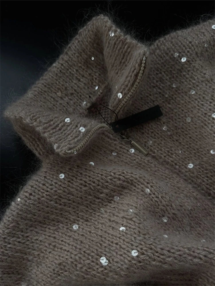 Sequin Knitted Cardigan