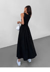 J'ador Black Ankle-length Dress