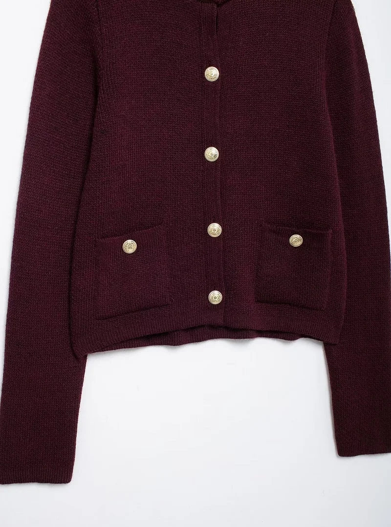 Enith Knit Cropped Cardigans