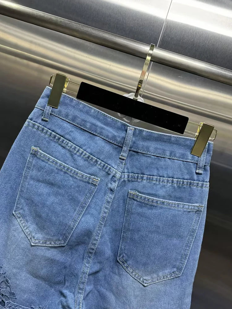 Lace Jeans