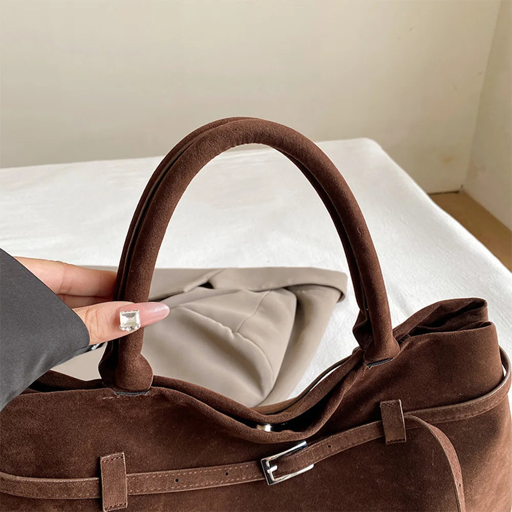 Suede Handbag