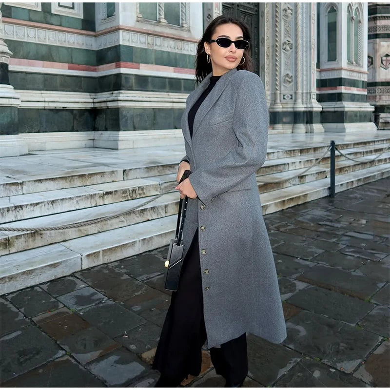 Ausra Woolen Long Coats