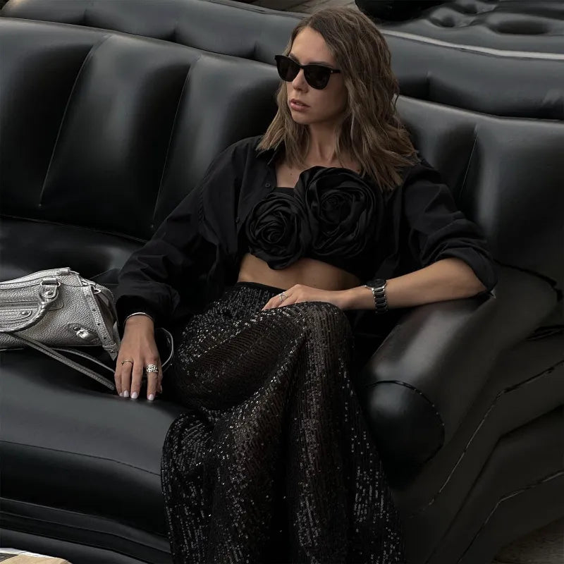 MARICIA Sequin Skirt