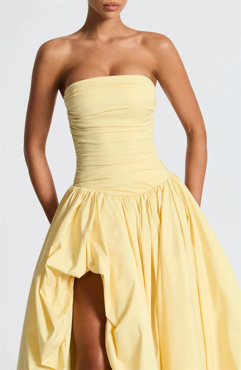 Julian Off-shoulder Strapless Maxi Dress