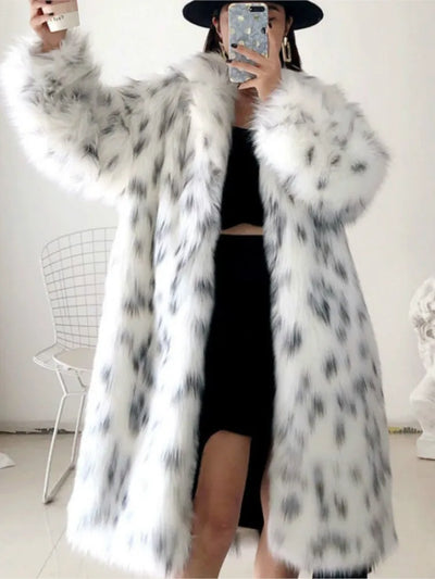 Zalina Faux Fox Fur Coat