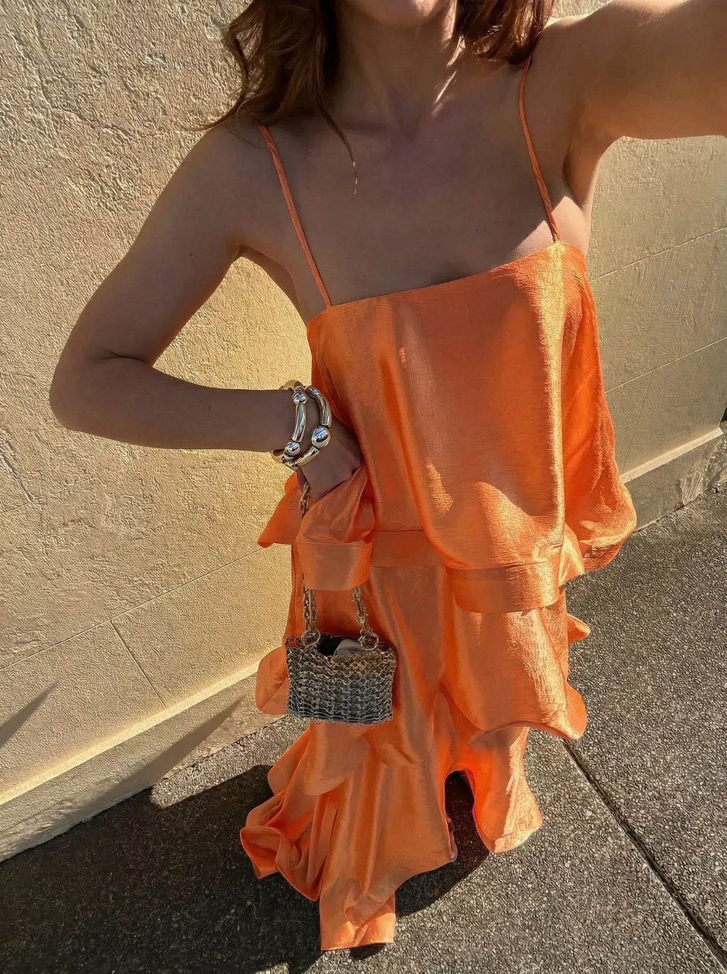 Dana Ruffled Strapless Dress