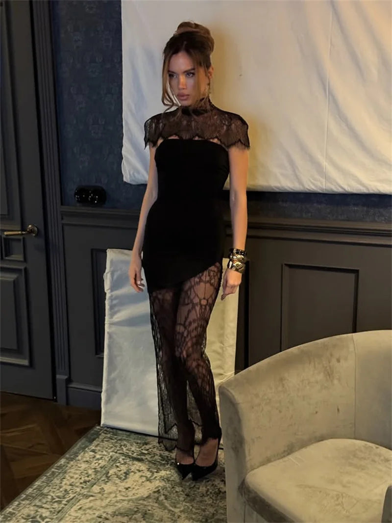 Ursula Lace Backless Mini Dress