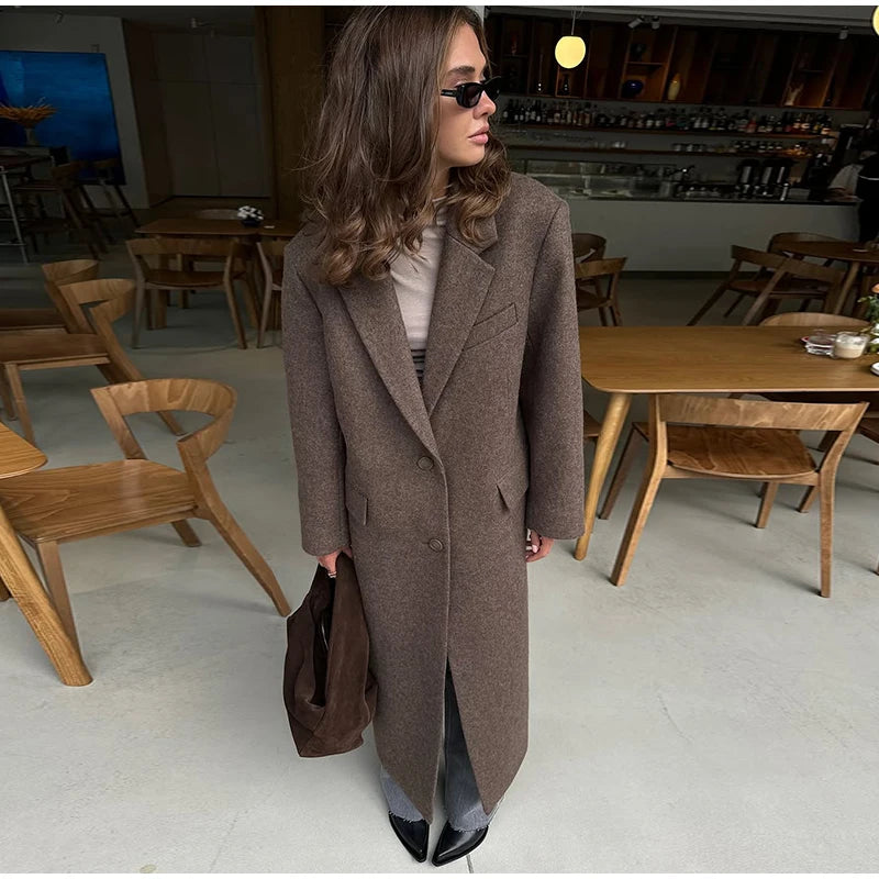Ausra Woolen Long Coats