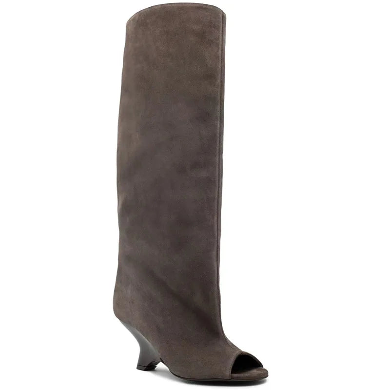 Peep Toe  Boots