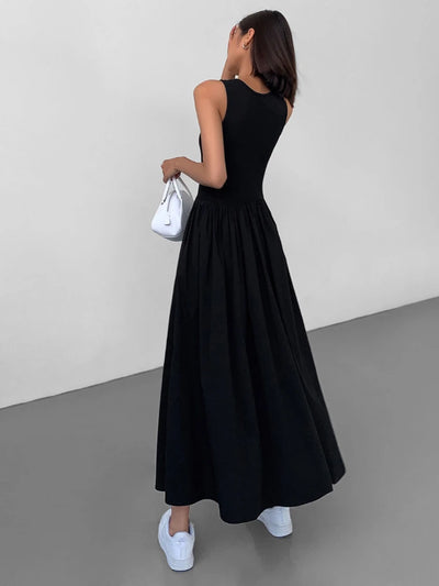 J'ador Black Ankle-length Dress