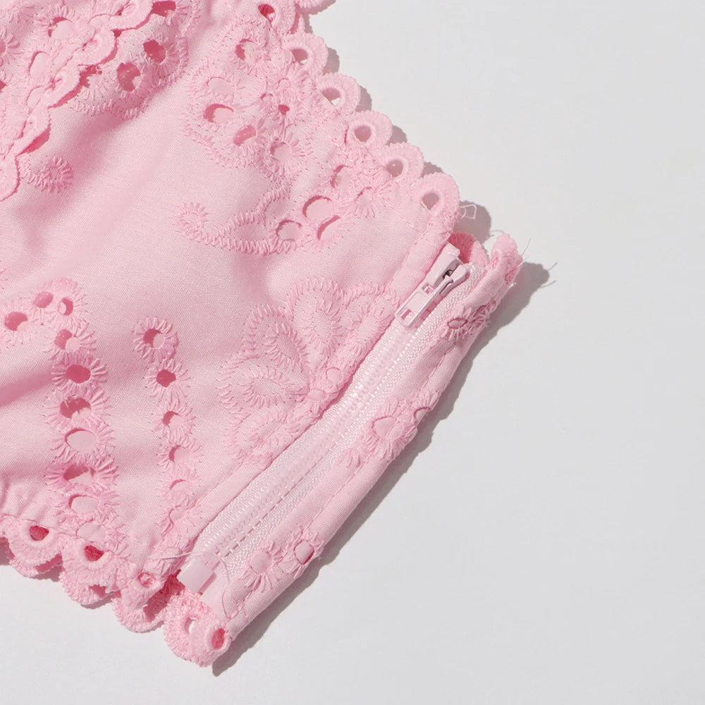 Embroidered Two Piece Set