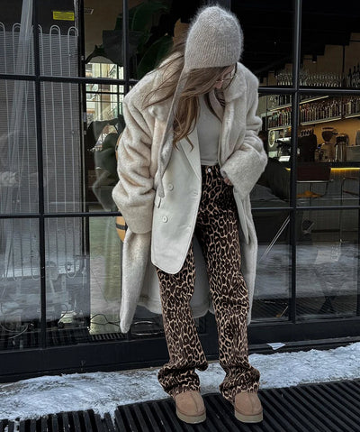 Leopard Print Jogger Pants