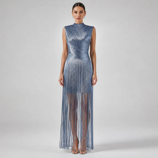Hellen Fringe Bandage Dress