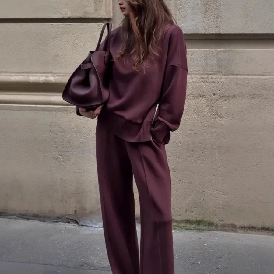 Casual Hoodie And Loose Pants
