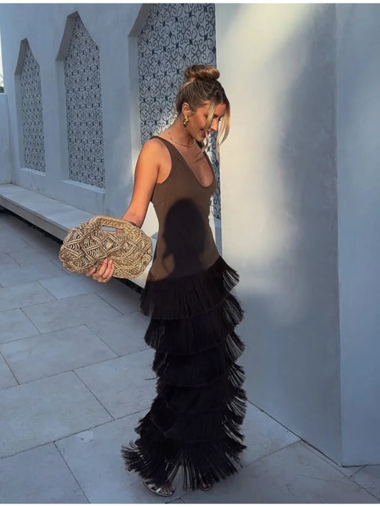 Bloom Tassel Dress