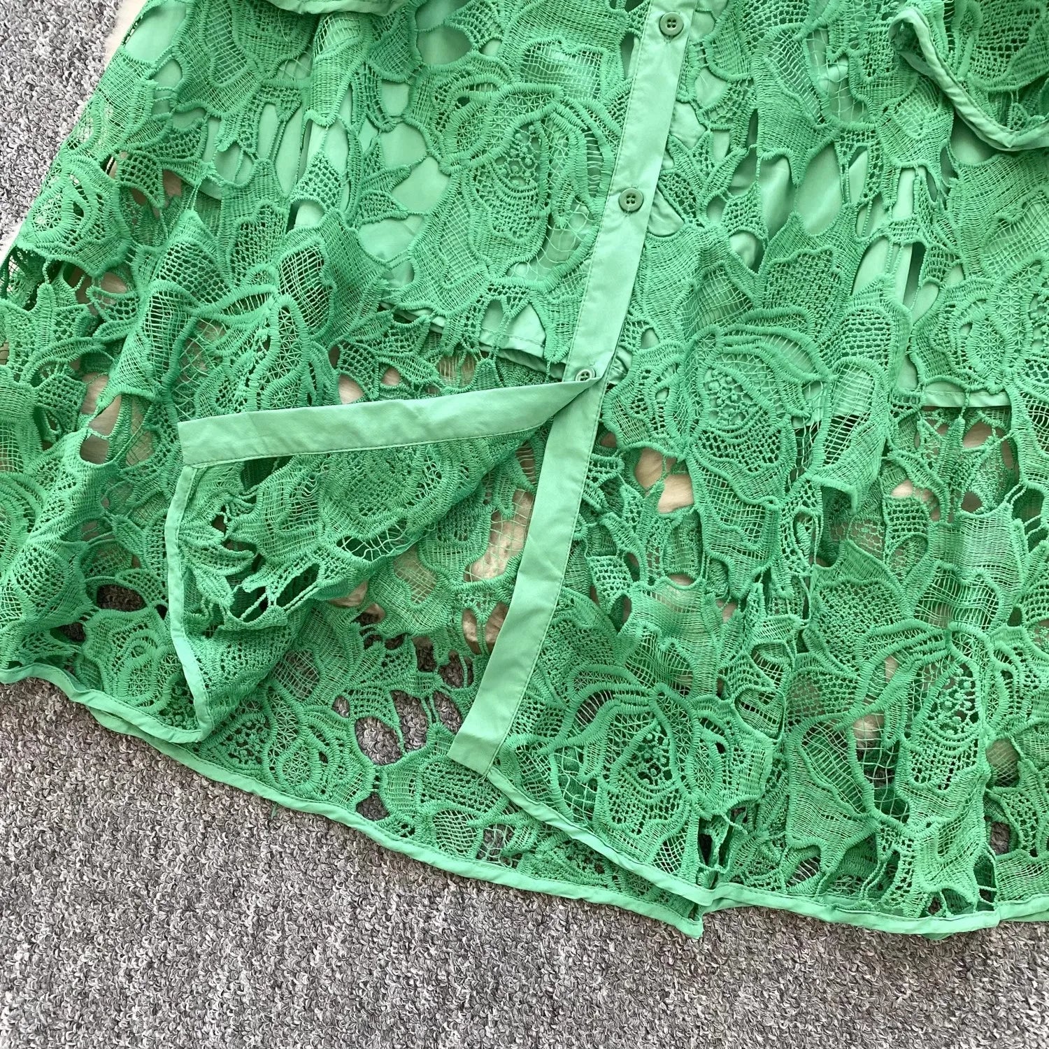 Caitline Flare Sleeve Stand Collar Maxi Dress