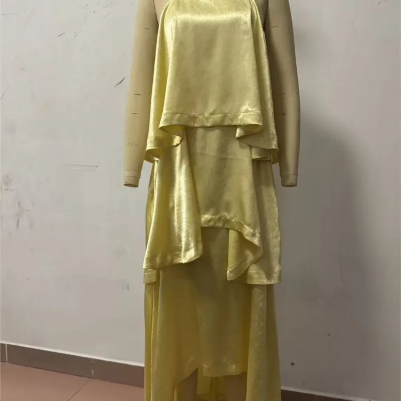 Dana Ruffled Strapless Dress