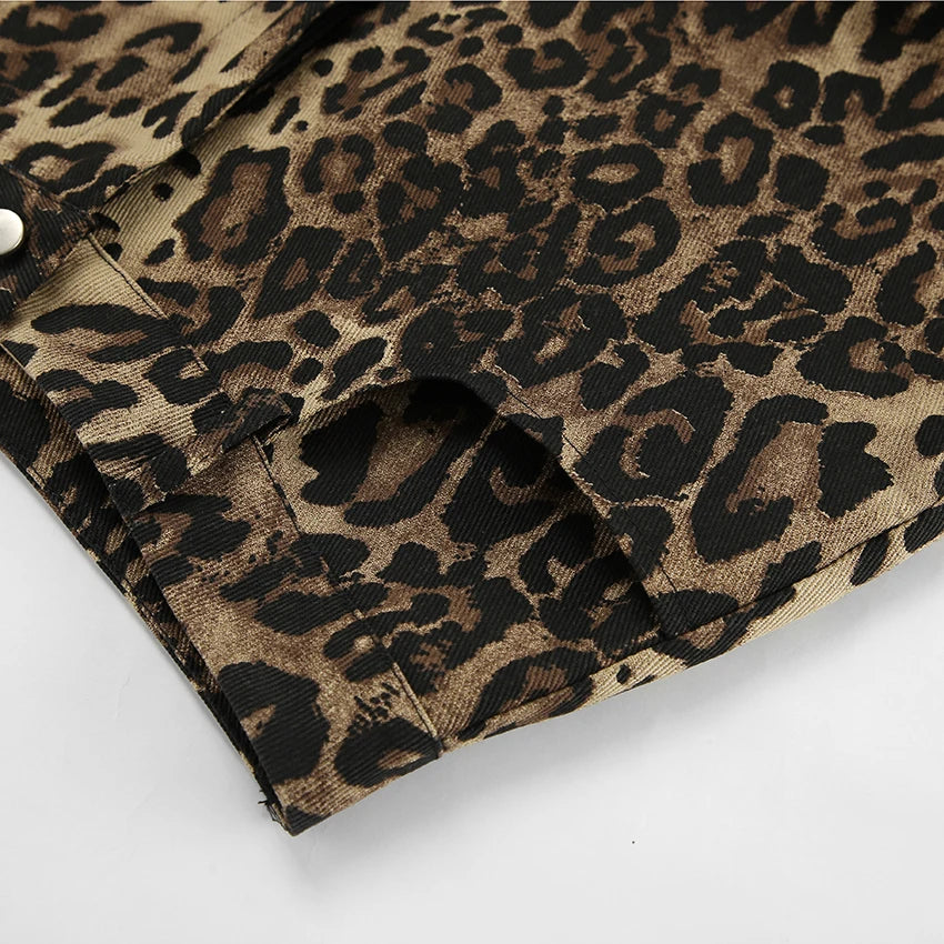 Leopard Print Jogger Pants