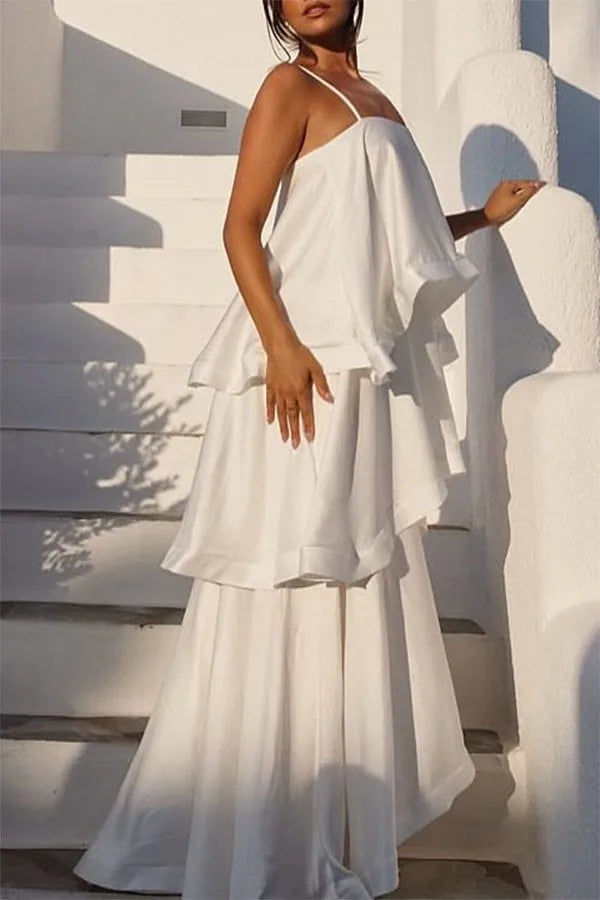 Dana Ruffled Strapless Dress