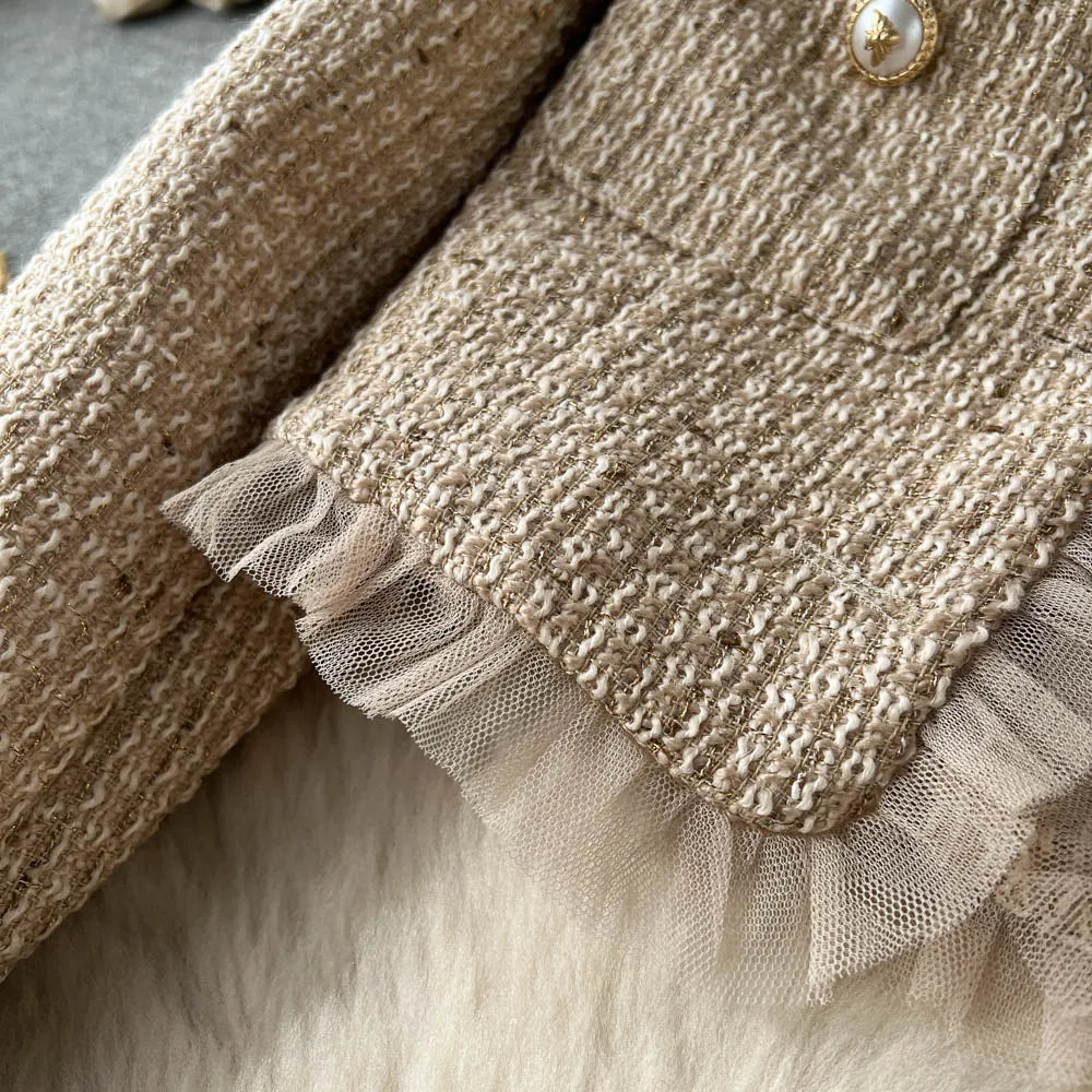 OMELLA Midi Dress +Tweed Jacket