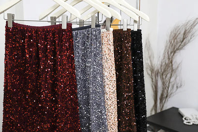 Diana Sequined Long Skirt