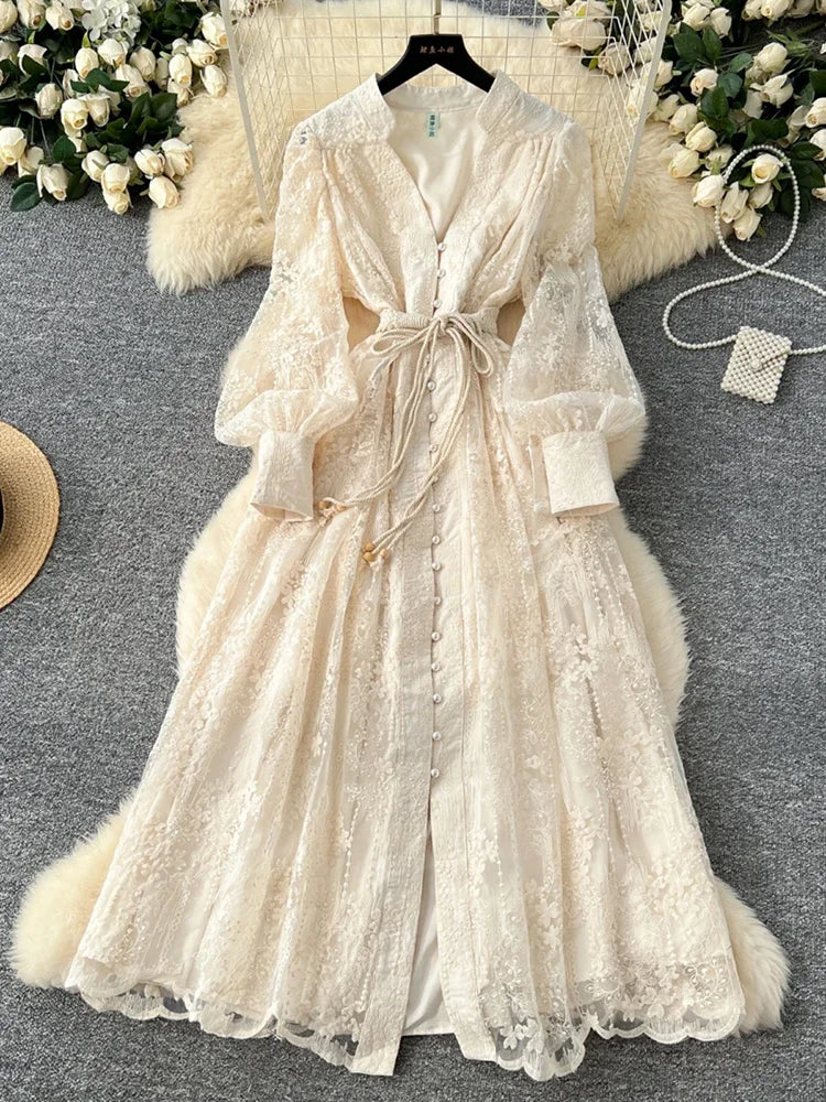 French  Embroidery Dress