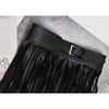 Carla  Pu Leather Long Tassel Belt