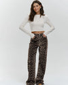 Leopard Print Jogger Pants