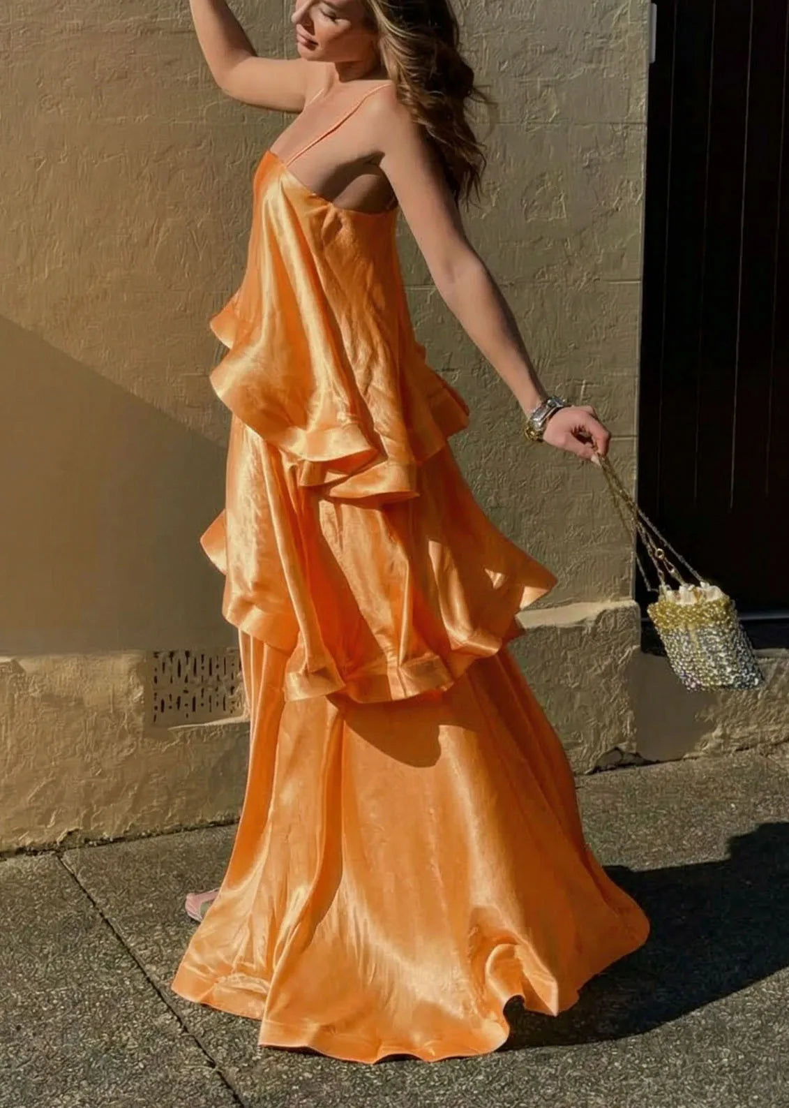 Dana Ruffled Strapless Dress