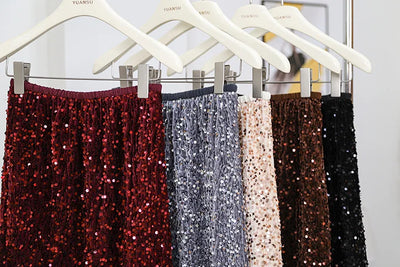 Diana Sequined Long Skirt