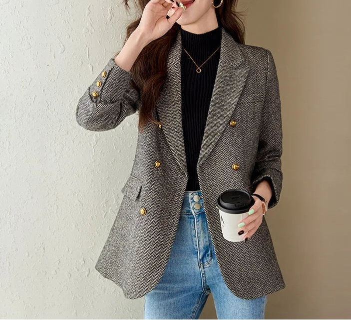 Shae Double-Breasted Blazer