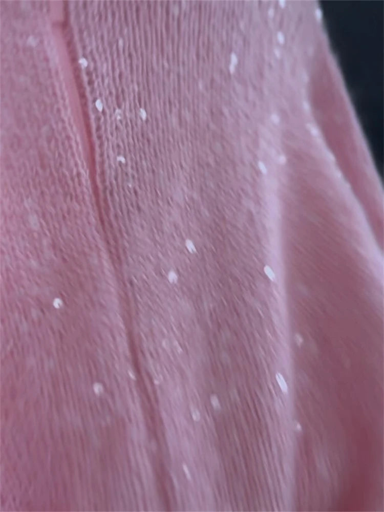 Sequin Knitted Cardigan