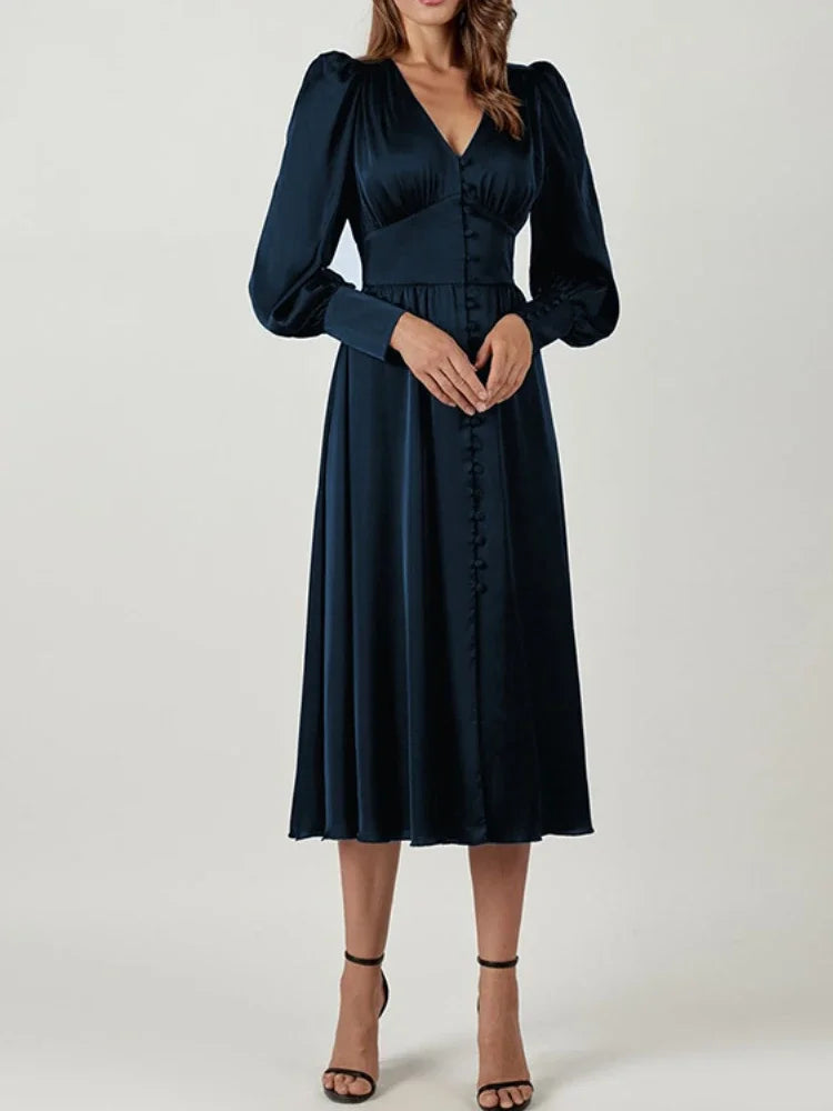 Khalesia Single Breasted  Dress