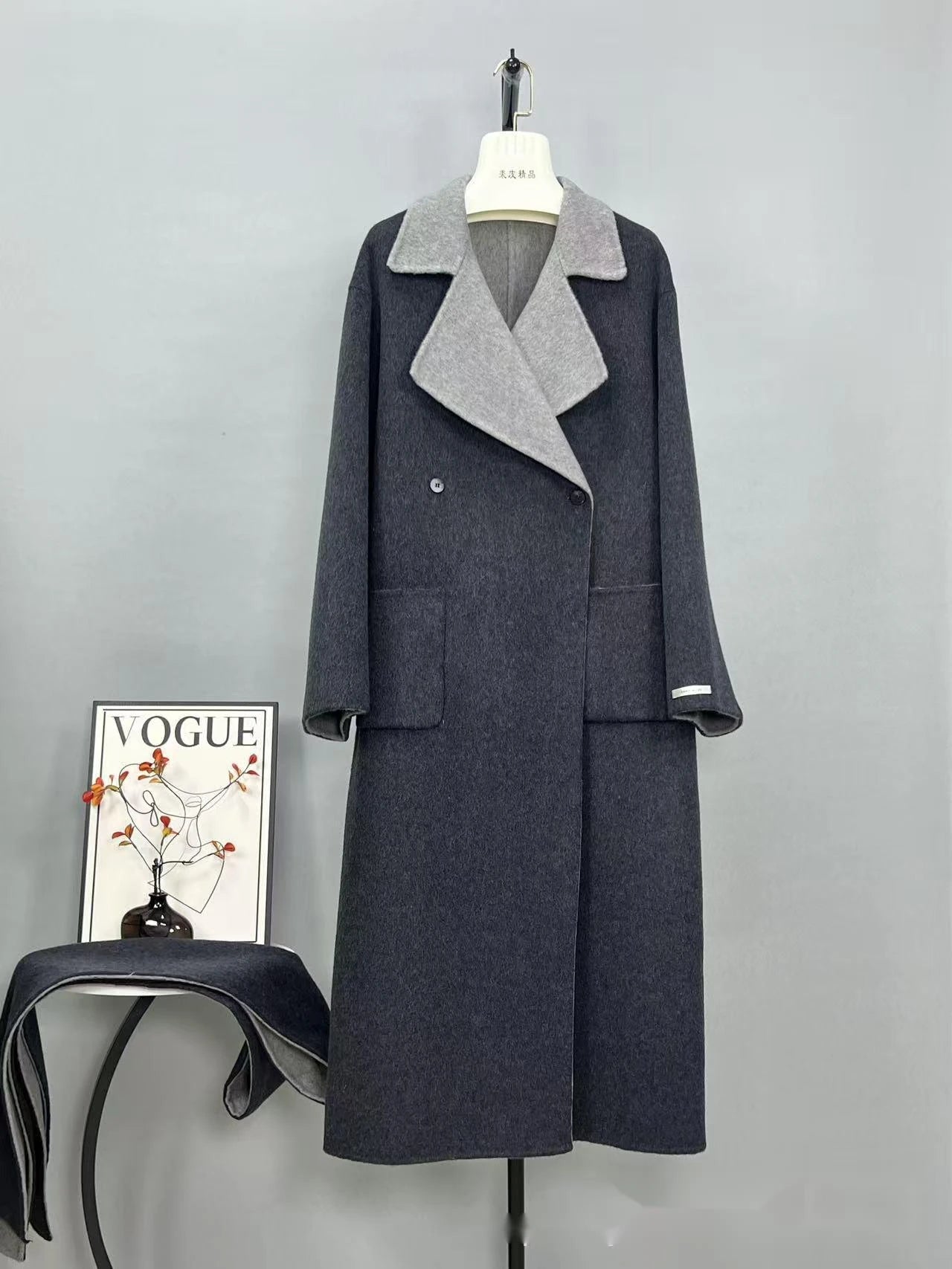 Lana Double Sided Wool Coat+Shawl
